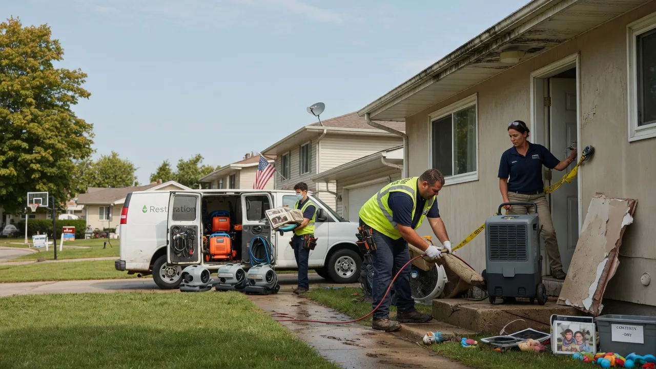 Water Damage Restoration in Le Roy, IL near me